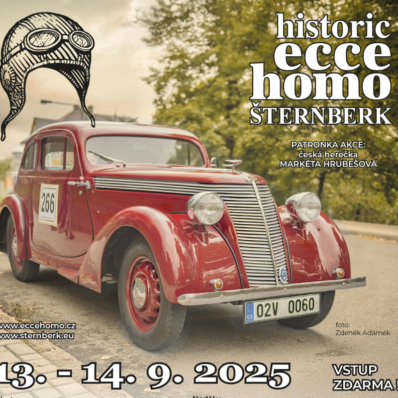 Ecce Homo Historic 2025 - Krása a elegance motoristické historie ve Šternberku